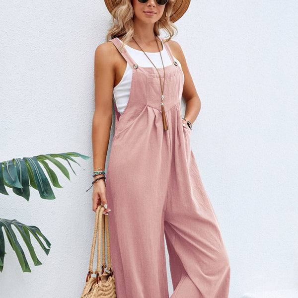 🛍️ Cozy & Chic Women's Solid Casual Overalls – Perfect for Any Outfit ✨