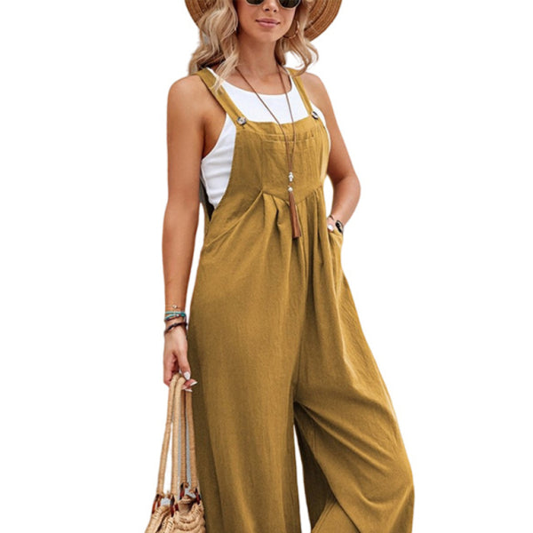 🛍️ Cozy & Chic Women's Solid Casual Overalls – Perfect for Any Outfit ✨