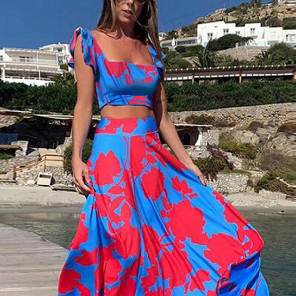 β¨ Chic Floral Two-Piece Skirt Set β Trendy, Stylish & Sexy for Spring πΈβ¨