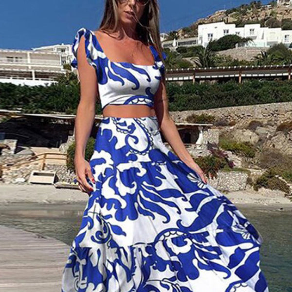 β¨ Chic Floral Two-Piece Skirt Set β Trendy, Stylish & Sexy for Spring πΈβ¨