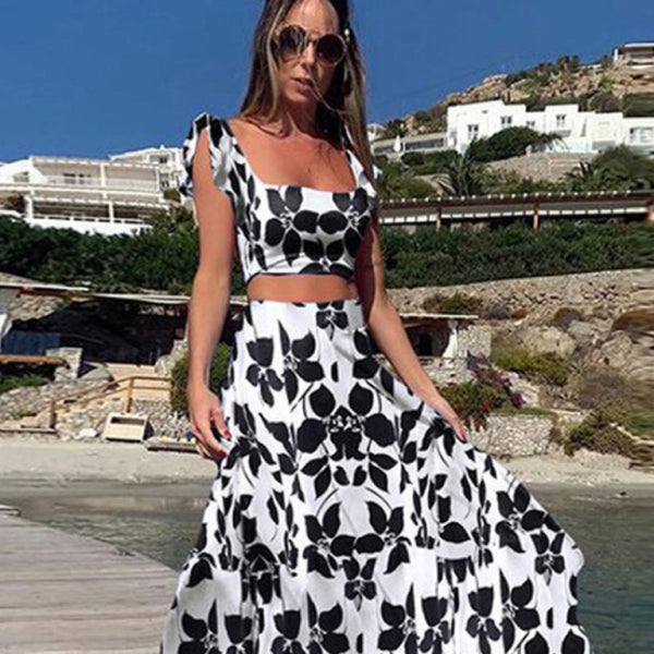 β¨ Chic Floral Two-Piece Skirt Set β Trendy, Stylish & Sexy for Spring πΈβ¨