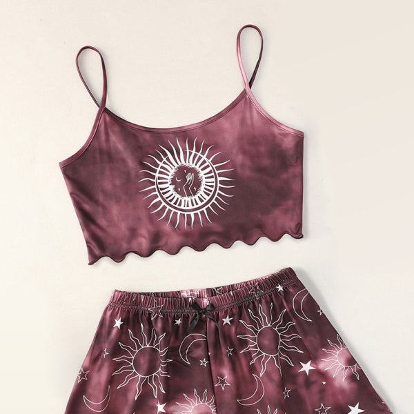 π¦ Trendy Tie-Dye Camisole & Shorts Set β Cozy & Stylish Loungewear for Women β¨