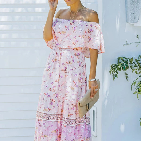 ✨ One-Shoulder Printed Maxi Dress – Flowy, Chic, and Perfect for Summer ☀️💃