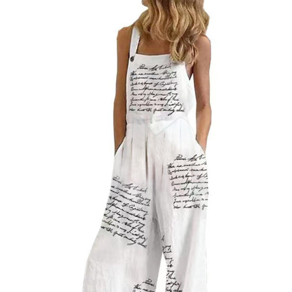 ✨ Chic Printed Sleeveless Jumpsuit Wide Leg Pants for Women – Boho Vibes All Day ✨