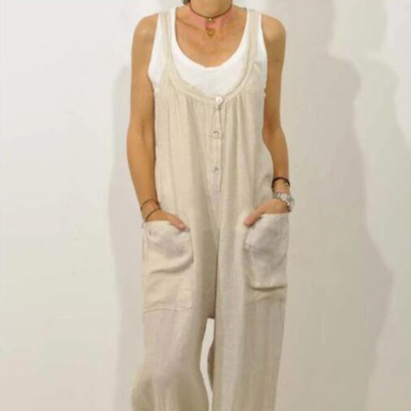 ποΈ Chic & Comfy Cotton Linen Jumpsuit β Perfect for Everyday Style β¨