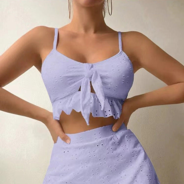 🩷 Stylish 3 Piece Swimsuit Set Hip Skirt Bikini – Trendy & Flattering Swimwear 🩷