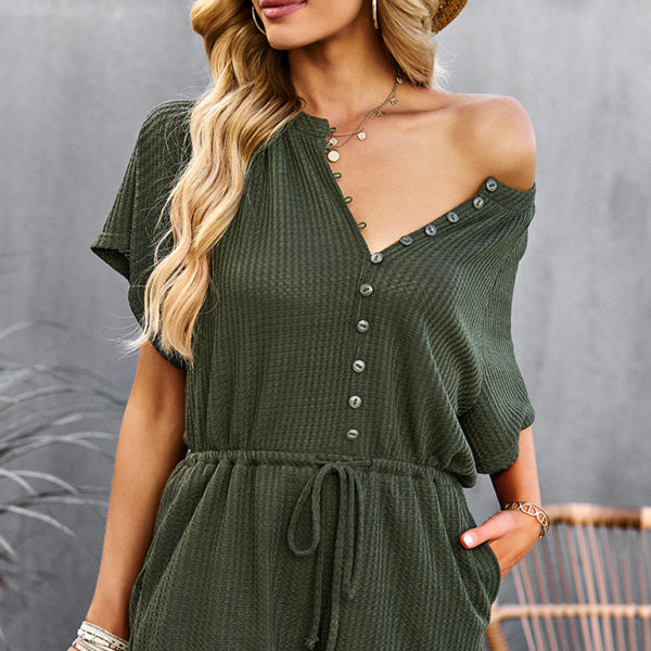 β¨ Chic & Comfy Solid Jumpsuit β Casual Lounge Romper for Women βοΈπ