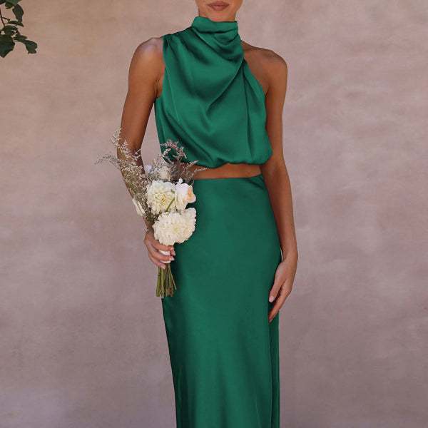 π€ Chic & Sexy Two-Piece Skirt Set β Elegant Drape Fit for Any Occasion β¨π₯