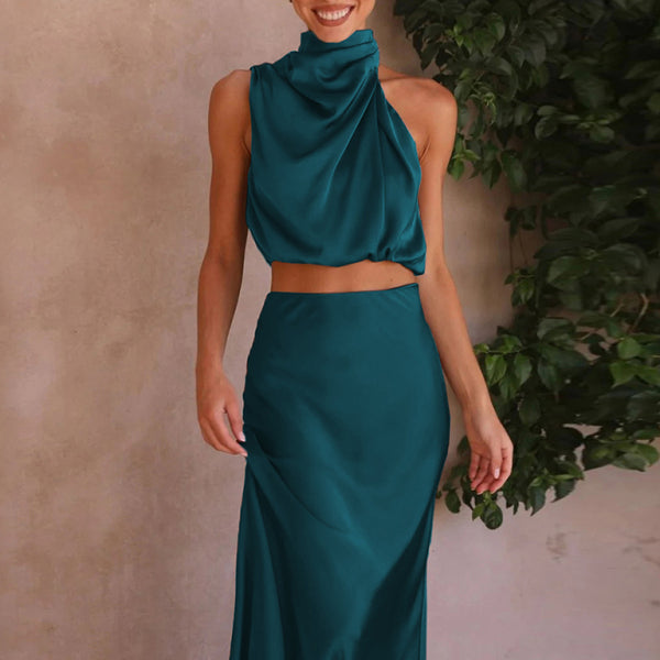 π€ Chic & Sexy Two-Piece Skirt Set β Elegant Drape Fit for Any Occasion β¨π₯