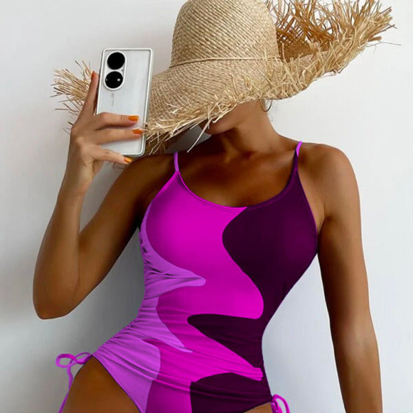π©· Chic Multicolor One-Piece Swimsuit β Sexy, Stylish & Flattering Beachwear ποΈ