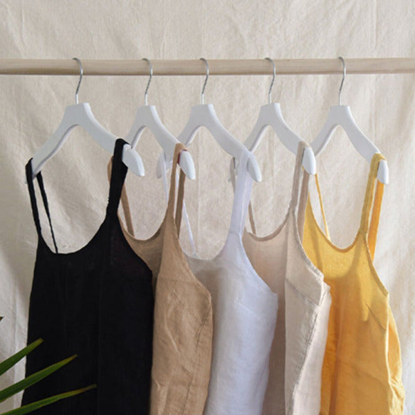 ✨ Chic Linen Halter Crop Top – Retro French Vacation Style 🤍☀️