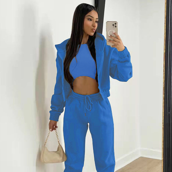 π₯ Cozy 3-Piece Fleece Lounge Set β Chic, Comfy & Stylish Tracksuit for Fall βοΈ