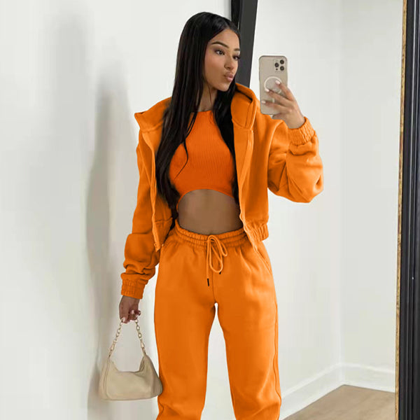 π₯ Cozy 3-Piece Fleece Lounge Set β Chic, Comfy & Stylish Tracksuit for Fall βοΈ