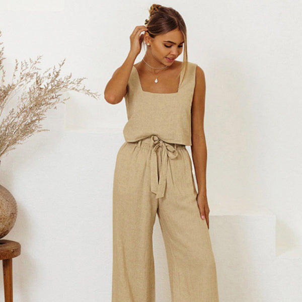 ποΈ Chic Sleeveless Vest & Trousers Set β Trendy, Comfy & Perfect for Spring πΈ