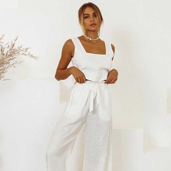 ποΈ Chic Sleeveless Vest & Trousers Set β Trendy, Comfy & Perfect for Spring πΈ