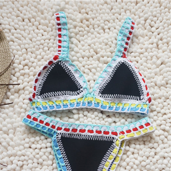 π₯ Black Gold Handwoven One-Piece Swimsuit β Sexy & Stylish Beachwear π