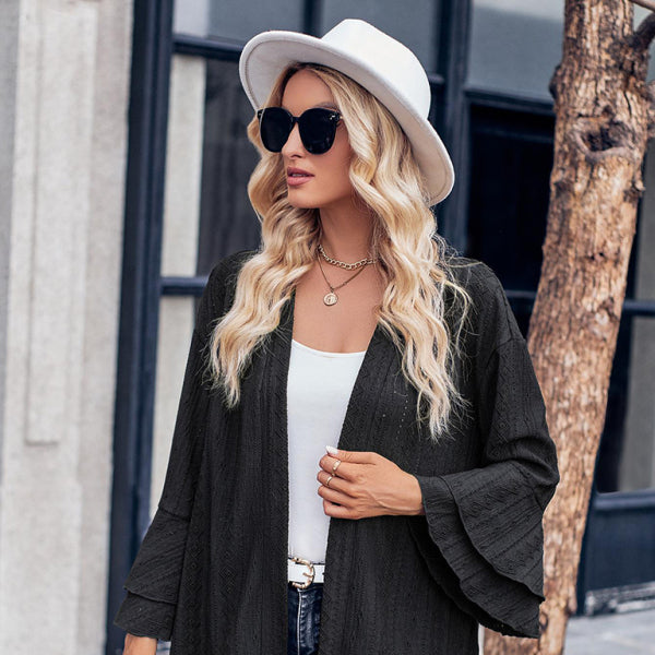 ποΈ Chic Bell Sleeve Knit Cardigan β Stylish & Cozy Must-Have ποΈ