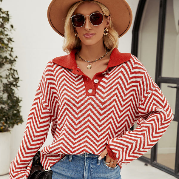 π§‘ Striped Knit Colorblock Sweater β Cozy, Chic & Perfect for Fall π