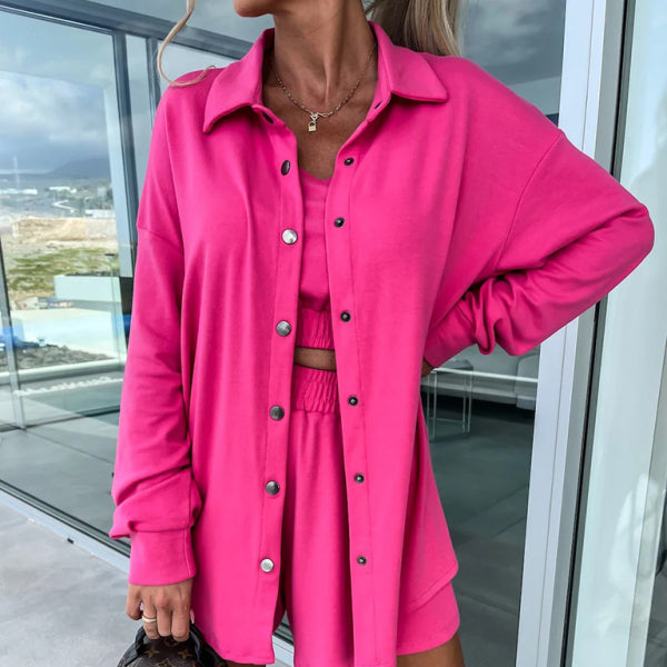 ✨ Chic 3-Piece Shorts Set – Casual & Stylish Outfit for Any Season ✨