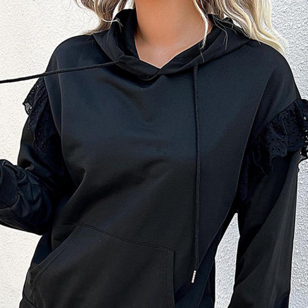 π€ Cozy Chic Lace Hoodie β Trendy Casual Pullover for Every Season π€