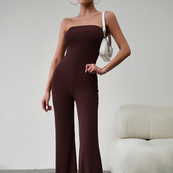 ✨ Chic Strapless Slim Fit Jumpsuit – Sexy & Elegant One-Piece for Women ✨