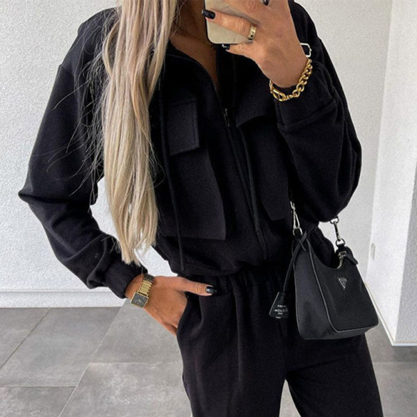 β¨ Chic Women's Two-Piece Set β Stylish Jacket & Harem Pants for Effortless Fashion β¨