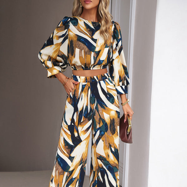 π΄ Chic Boho Print Two-Piece Set β Stylish Vacation Outfit for Summer βοΈ