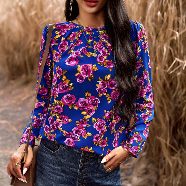 ποΈ Floral Print Blouse Top for Women β Cute & Casual Long Sleeve Style πΈ