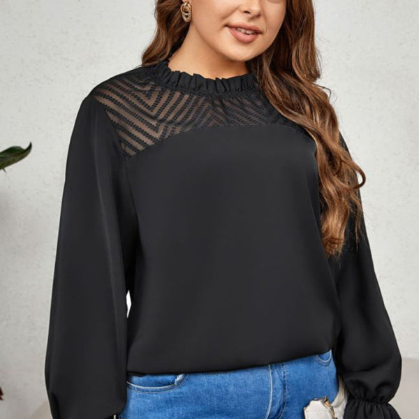 ποΈ Chic Plus Size Long Sleeve Top β Flattering Fit for Every Season β¨
