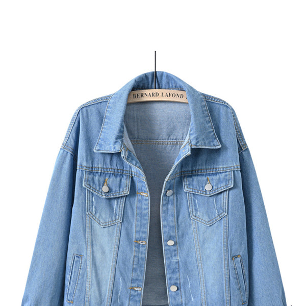 π¦ Trendy Oversized Colorful Denim Jacket for Women β Chic & Stylish π