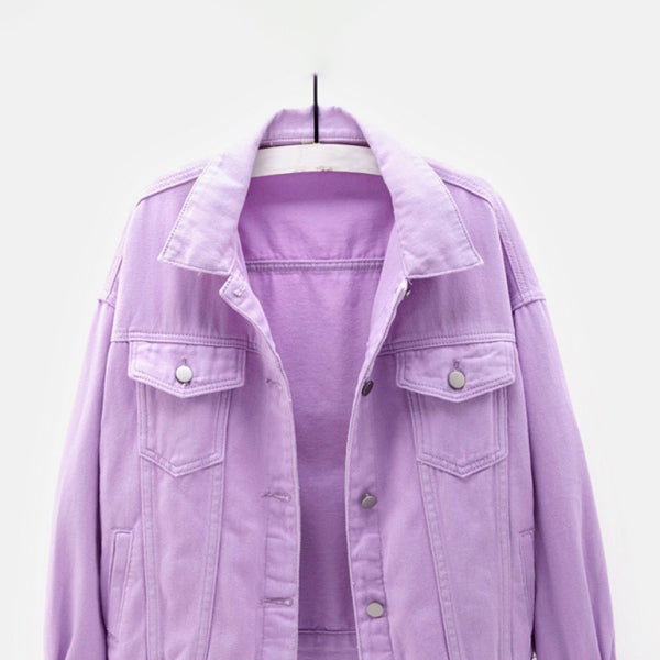 π¦ Trendy Oversized Colorful Denim Jacket for Women β Chic & Stylish π