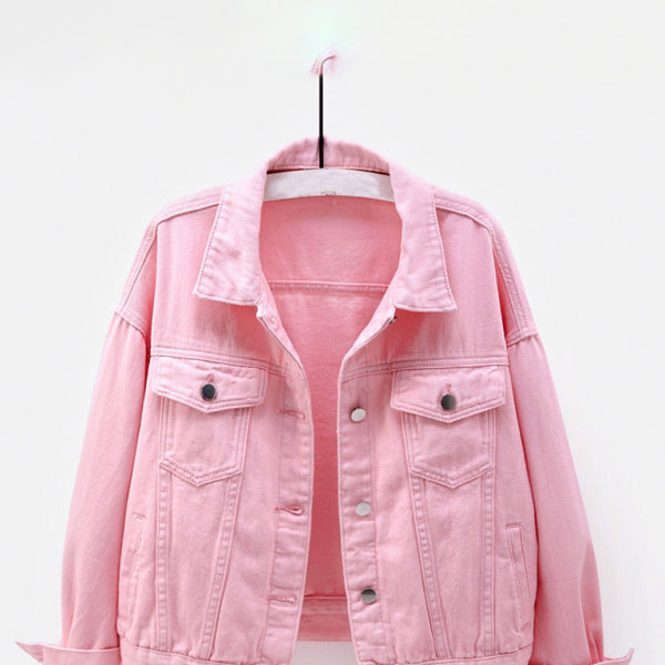 π¦ Trendy Oversized Colorful Denim Jacket for Women β Chic & Stylish π