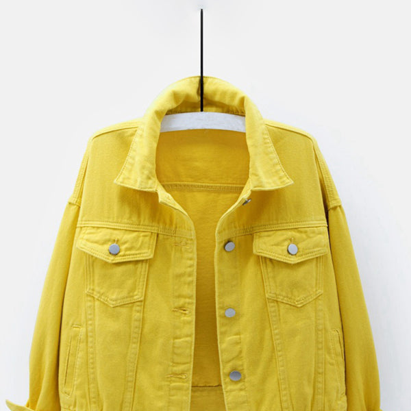 π¦ Trendy Oversized Colorful Denim Jacket for Women β Chic & Stylish π