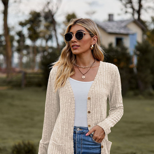 π§₯ Cozy Chic Long Sleeve Cardigan β Stylish & Comfy Wardrobe Must-Have π€