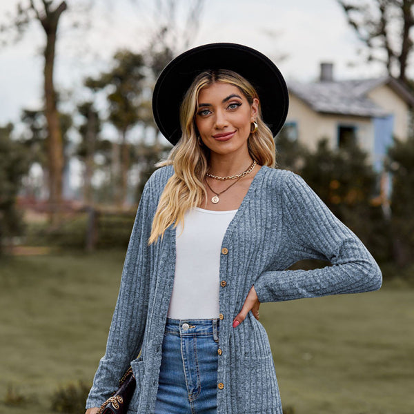 π§₯ Cozy Chic Long Sleeve Cardigan β Stylish & Comfy Wardrobe Must-Have π€