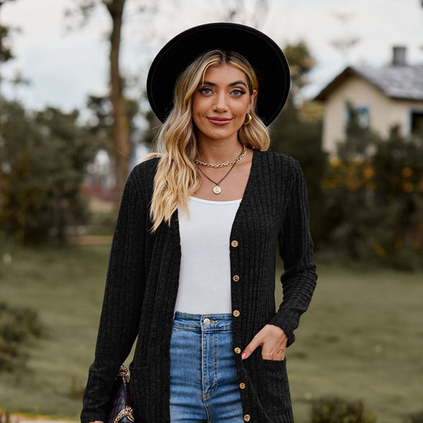 π§₯ Cozy Chic Long Sleeve Cardigan β Stylish & Comfy Wardrobe Must-Have π€