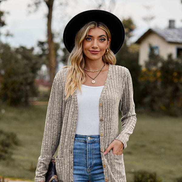 π§₯ Cozy Chic Long Sleeve Cardigan β Stylish & Comfy Wardrobe Must-Have π€