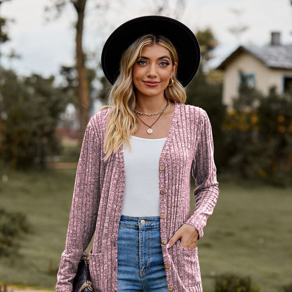 π§₯ Cozy Chic Long Sleeve Cardigan β Stylish & Comfy Wardrobe Must-Have π€