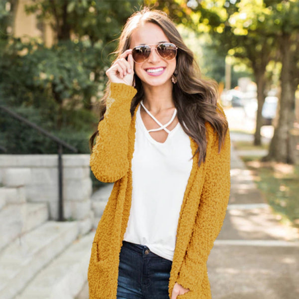 π§₯ Cozy & Chic Velvet Cardigan Sweater Jacket β Perfect for Fall & Winter β¨