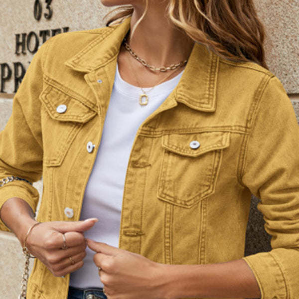 Chic Slim Fit Denim Jacket for Women – Trendy & Stylish Must-Have