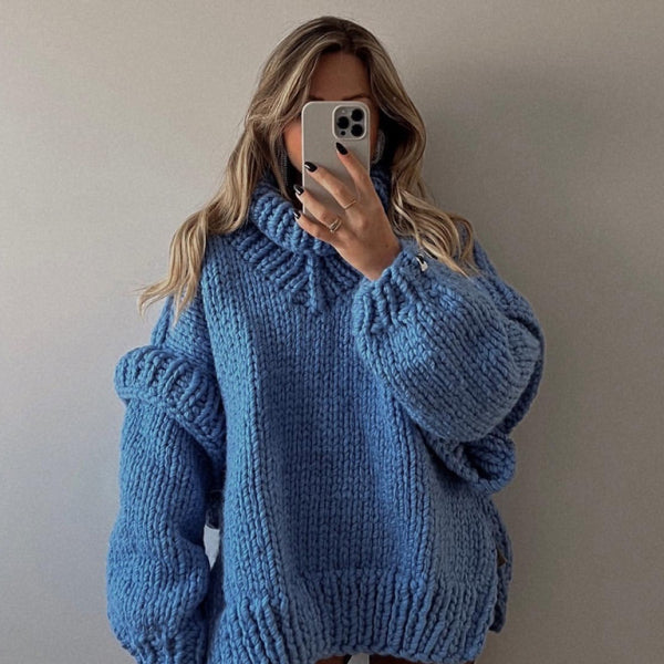 π§‘ Cozy Chic Fluffy Turtleneck Sweater β Soft, Stylish & Warm for Fall Winter π§‘