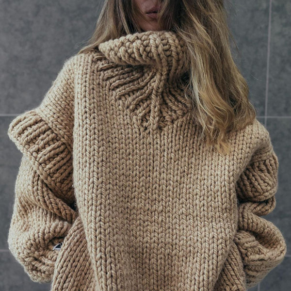 π§‘ Cozy Chic Fluffy Turtleneck Sweater β Soft, Stylish & Warm for Fall Winter π§‘