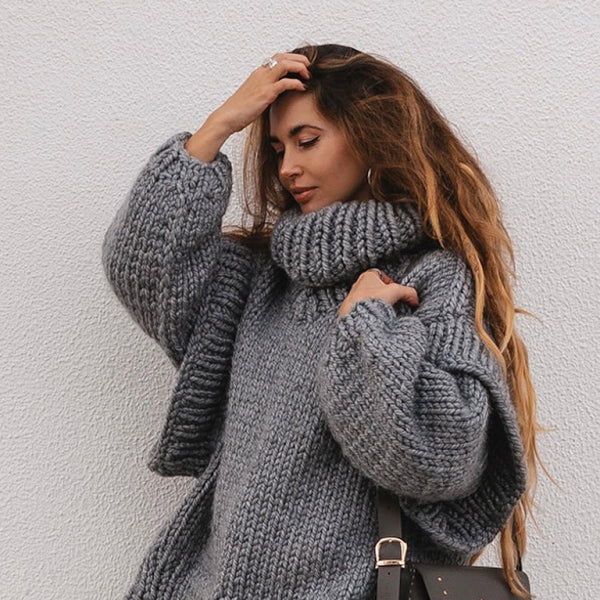 π§‘ Cozy Chic Fluffy Turtleneck Sweater β Soft, Stylish & Warm for Fall Winter π§‘
