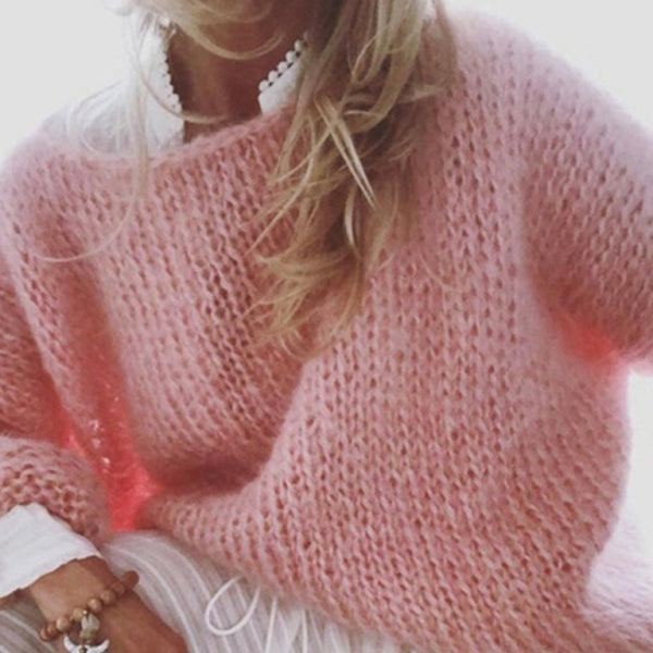 π§‘ Cozy Chic Knit Sweater Loose Fit Stylish Fall Winter Top for Women π
