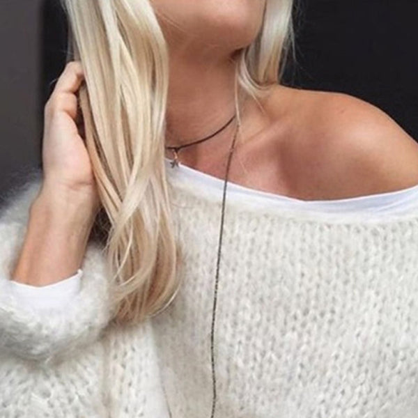 π§‘ Cozy Chic Knit Sweater Loose Fit Stylish Fall Winter Top for Women π