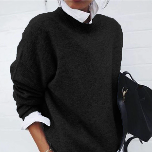 β¨ Cozy Chic Knitted Pullover β Long Sleeve Casual Fall Sweater for Women β¨