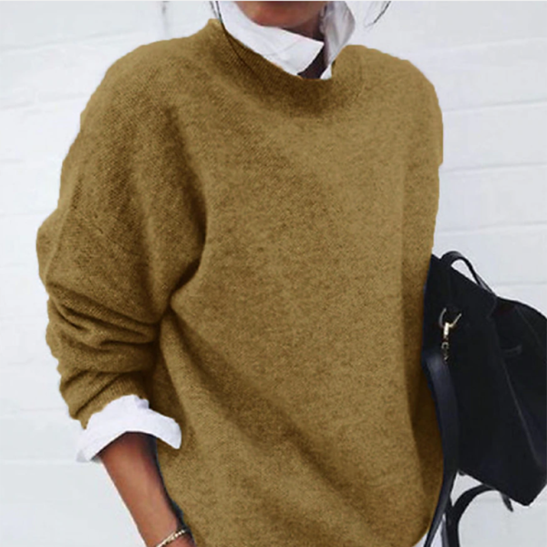 β¨ Cozy Chic Knitted Pullover β Long Sleeve Casual Fall Sweater for Women β¨