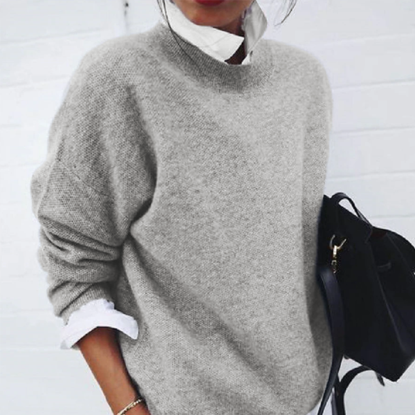 β¨ Cozy Chic Knitted Pullover β Long Sleeve Casual Fall Sweater for Women β¨