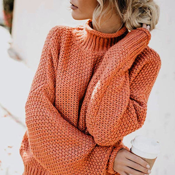 π§‘ Cozy Knit Cotton Sweater for Women - Stylish Autumn Winter Must-Have β¨