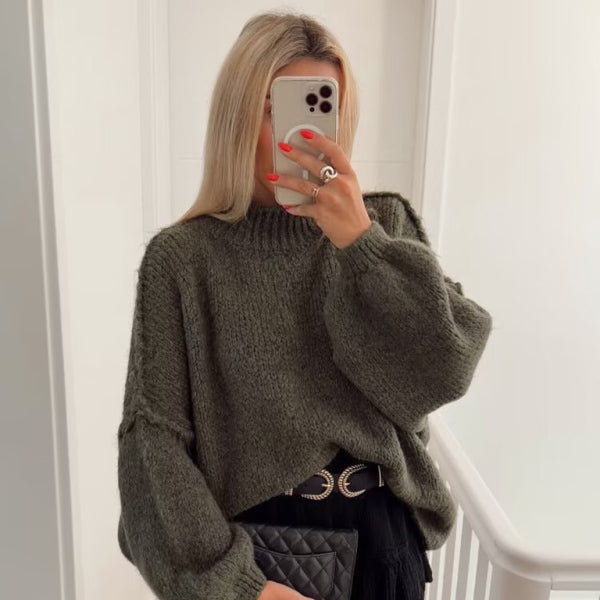 ποΈ Cozy Chic Oversized Sweater for Women Soft Knit Long Sleeve Fall Fashion π